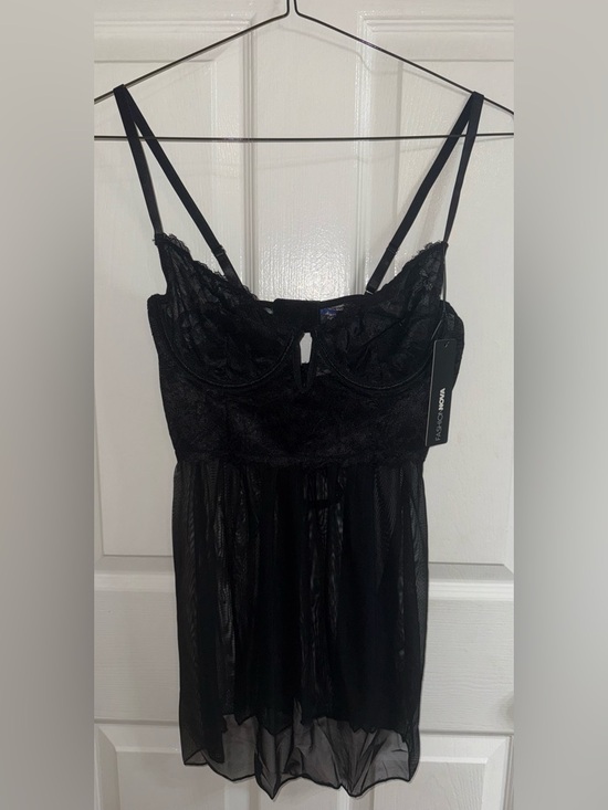 Fashion Nova Other - Fashion Nova Black Lace & Mesh Babydoll Chemise NWT - Large